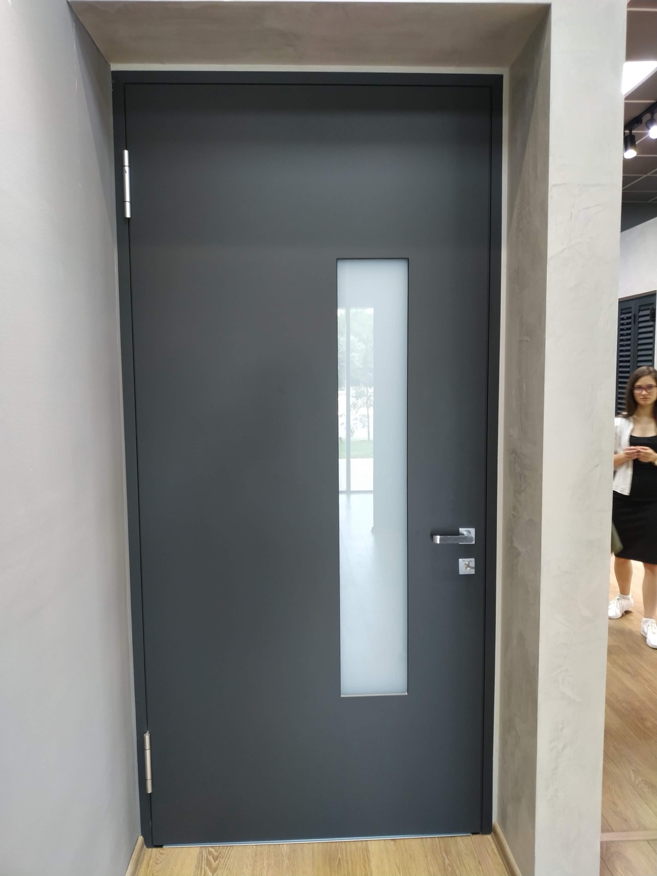 Aluminijumska ulazna vrata u antracit nijansi